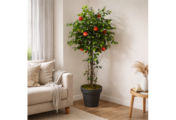 Yapay Kırmızı Elma Ağacı 175 cm