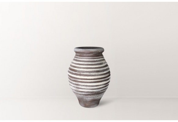 RİNA DOKULU TERRACOTTA VAZO