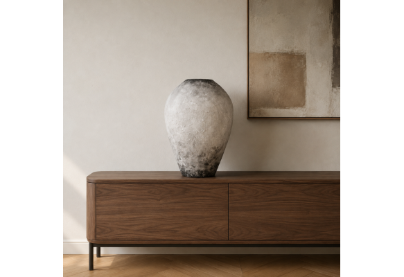 Varen El Yapımı Dekoratif Terracotta Vazo - 40 cm